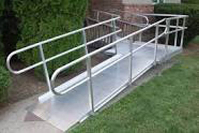 Open Aluminum Mesh Modular Ramp